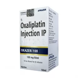 Оксалиплатин Oxazer конц. для приг. инъекц. р-ра 2мг/мл 50мл фл.100мг фото